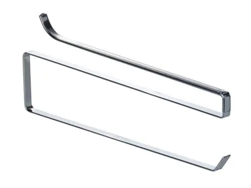 Produktbild: WENKO Regaleinbau Küchenrollenhalter, verchromtes Metall, 31 x 10 x 1 cm, Silber glänzend