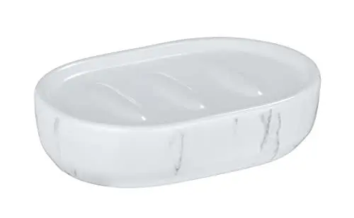Produktbild: WENKO Seifenablage Adrada, Weiß, Maße (B x H x T): 12 x 3 x 8 cm