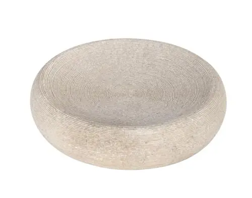 Produktbild: WENKO Seifenschale Goa, hochwertige Seifenablage aus schwerem Kunststein (Polyresin), im natürlichen Stein-Look, Ø: 12,8 x 3,1 cm, Beige