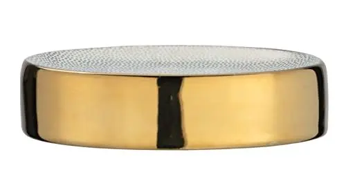 Produktbild: WENKO Seifenablage Nuria Gold/Weiß, 3 x 8 x 12 cm