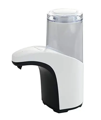 Produktbild: WENKO Sensor Seifenspender Butler - automatischer Flüssigseifen-Spender, Infrarot-Seifenspender Fassungsvermögen: 0.3 l, Kunststoff (ABS), 8 x 19.5 x 15 cm, Weiß