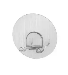 Produktbild: WENKO Static-Loc® Wandhaken Duo Osimo - Befestigen ohne Bohren, Kunststoff (PET), 8 x 3.2 x 8 cm, Chrom