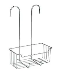 Produktbild: WENKO Thermostat-Dusch-Caddy Mod. Milo, Duschregal zum Hängen an die Armatur, Ablage aus Edelstahl (rostfrei), 25 x 36 x 14 cm, Glänzend