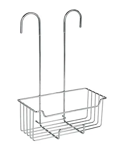 Produktbild: WENKO Thermostat-Dusch-Caddy Mod. Milo, Duschregal zum Hängen an die Armatur, Ablage aus Edelstahl (rostfrei), 25 x 36 x 14 cm, Glänzend
