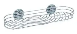 Produktbild: WENKO Turbo-Loc® Maxiablage, hochwertige Wandablage für Seife, Shampoo & Co. in Badezimmer und Dusche zur Wandmontage, Befestigung ohne Bohren, Drahtserie aus verchromtem Stahl, 38 x 6 x 11,5 cm