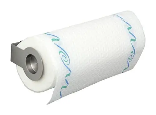 Produktbild: WENKO Universal Küchenrollenhalter Cerri Edelstahl, Edelstahl rostfrei, 21-33 x 6 x 9 cm, Silber matt