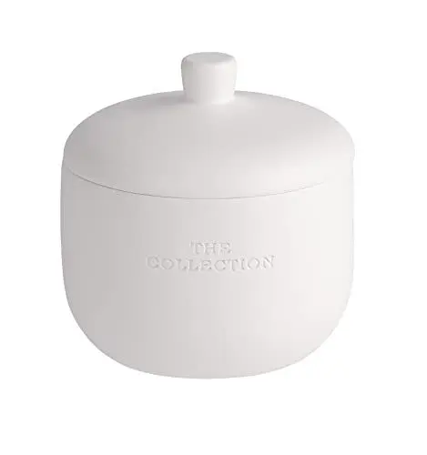 Produktbild: WENKO Universaldose The Collection White - Kosmetikdose, Wattedose Fassungsvermögen: 0.413 l, Polyresin, 11 x 11 x 11 cm, Weiß