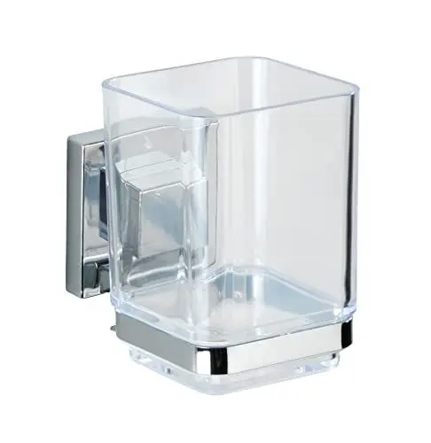 Produktbild: WENKO Vacuum-Loc® Zahnputzbecher Quadro Edelstahl