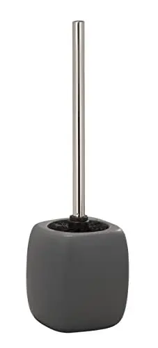 Produktbild: WENKO WC-Garnitur Faro Grey - WC-Bürstenhalter, Keramik, 12 x 40 x 12 cm, Grau