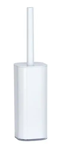 Produktbild: WENKO WC-Garnitur Oria - WC-Bürstenhalter, Acryl, 9 x 38.5 x 9 cm, Transparent, Weiß