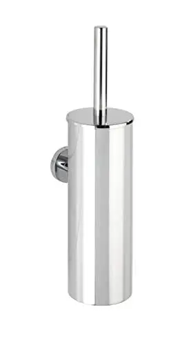 Produktbild: WENKO WC-Garnitur geschlossen Bosio Edelstahl glänzend WC-Bürstenhalter Glänzend