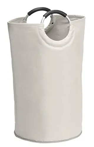 Produktbild: WENKO Wäschesammler Jumbo Stone Beige, stabile Multifunktionstasche mit praktischen Tragegriffen, Faltbarer Shoppingbegleiter, 69 l Stauraum, (B/T x H): 38 x 72 cm