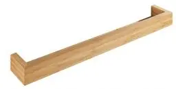 Produktbild: WENKO Wandregal Bambusa, hochwertige Bilderleiste aus Bambus inklusive Befestigungsmaterial, praktische Ablage für Badutensilien oder Dekoration, nachhaltiges Badaccessoire, 60 x 9 x 5 cm, Natur