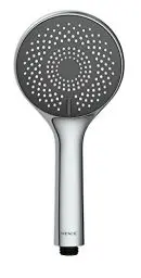 Produktbild: WENKO Wasserspar Duschkopf Watersaving, Handbrause mit Wasserspar-System, 3 Strahlarten, Ø 11 cm, ABS, Grau