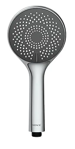 Produktbild: WENKO Wasserspar Duschkopf Watersaving, Handbrause mit Wasserspar-System, 3 Strahlarten, Ø 11 cm, ABS, Grau