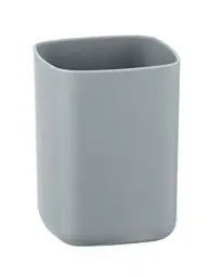 Produktbild: WENKO Zahnputzbecher Barcelona Grau, 10 x 7 x 7 cm