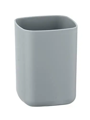 Produktbild: WENKO Zahnputzbecher Barcelona Grau, 10 x 7 x 7 cm
