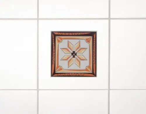 Produktbild: Wenko 18466100 3D-Fliesendekor Fresco Terra - 6er Set, selbstklebend, rückstandslos ablösbar, je 10 x 10 cm