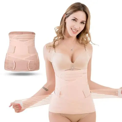 Produktbild: Wennala Bauchgurt Nach Geburt,Postpartum Gürtel für Damen,Bauchband Nach Geburt für Damen Rückbildungsgürtel Nach Geburt,Bauchgurt Nach Schwangerschaft(Beige,M)