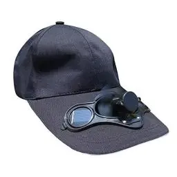 Produktbild: WENZHOU Solar Ventilator Schirmmütze Outdoor Sports leeren Zylinder mit solarbetriebener Lüfterkühlung Kappe Basecap Golf Cap Ventilator, Lüfter, Schwarz, Einheitsgröße