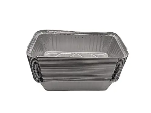 Produktbild: WEPA Care Aluschalen 901 ml 25 Stück inklusive Deckel | Alu-Backformen, Einwegschalen zur Lebensmittelaufbewahrung