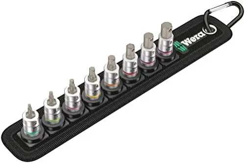 Produktbild: Wera 05003881001 Belt 2 Zyklop Bitnuss-Satz Innensechskant, mit Haltefunktion, 1/4