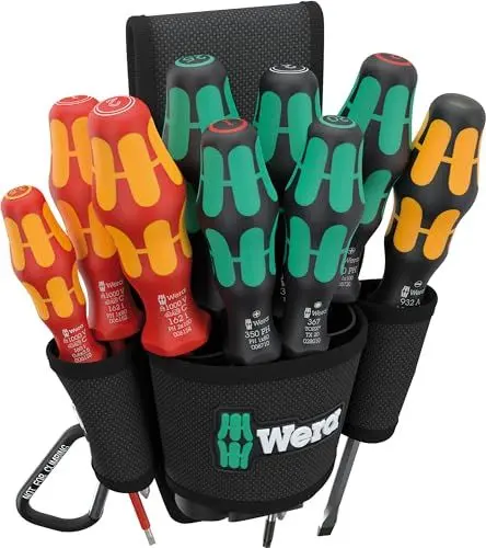 Produktbild: Wera 05136032001 9620 Gürteltasche Set 1, Schraubendreher-Satz, 10-teilig