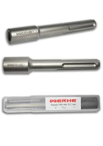 Produktbild: WERHE® Professional SDS Max Ø20,2mm 165x30mm Erdnageleintreiber zum Einstecken von Tiefenerder Erder Erdung Staberder – – Jack Hammer Picket Pfosten Driver Treiber