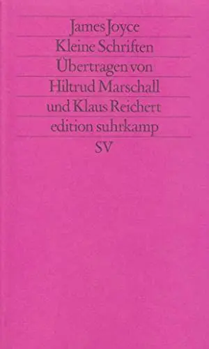 Produktbild: Werkausgabe in sechs Bänden in der edition suhrkamp: Band 4: Kleine Schriften