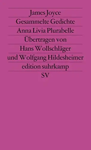 Produktbild: Werkausgabe in sechs Bänden in der edition suhrkamp: Band 5: Gesammelte Gedichte. Anna Livia Plurabelle. Englisch und deutsch