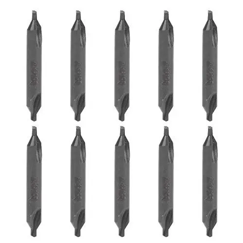 Produktbild: Werkstatt-Zentrierbohrer, 2,5 mm Zentrierbohrer-Satz Verschleißfest 10 Stück für Tischbohrer, Fräsmaschinen und Bearbeitungszentren