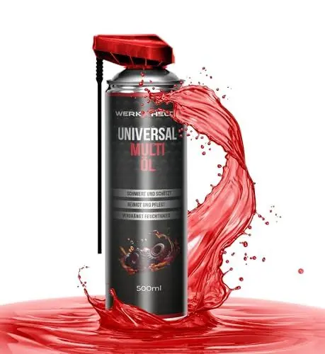 Produktbild: WerkXheld Multi-Spray Multiöl 500ml –Universalöl, Kriechöl & Rostlöser mit Korrosionsschutz. Hochwertiges Schmiermittel