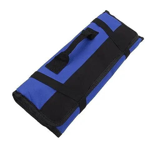 Produktbild: Werkzeugrolle, Werkzeug-Rolltasche, Multifunktionale Werkzeugrolle, Wasserdicht, Tragbar, Werkzeug-Rolltasche für Overlanders Mountainbike, Kühlakkus (BLUE)