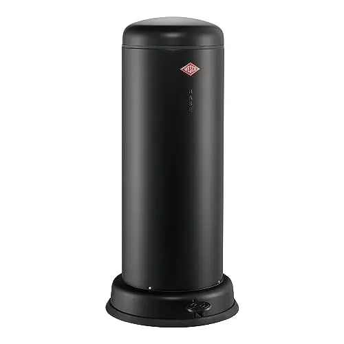 Produktbild: Wesco 134 731-73 Big Baseboy Abfallsammler m.Dämpfer, Rostfreier Stahl, 30 liters, Schwarz