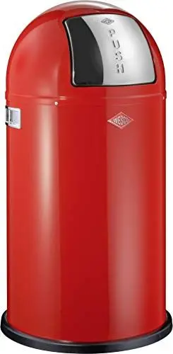Produktbild: Wesco 175 831 Pushboy Abfallsammler 50 Liter rot, 40 x 40 x 75.5cm