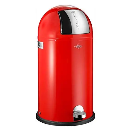 Produktbild: Wesco Kickboy Abfallsammler Metall Rot 40 L