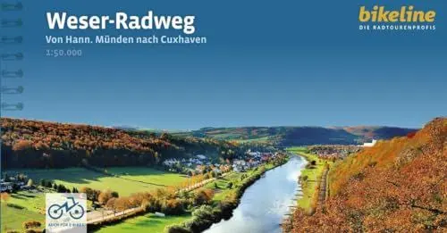 Produktbild: Weser-Radweg: Von Hann. Münden nach Cuxhaven, 1:50.000, 520 km, GPS-Tracks Download, LiveUpdate (Bikeline Radtourenbücher)