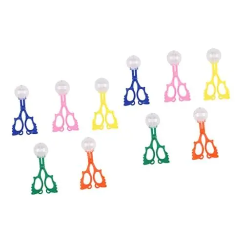 Produktbild: WESIEVYA 10 Stück Kinderschere Kinderpinzette Wassersensorisches Spielzeug Kinder Motorspielzeug Kinder Handliches Spielzeug Spielzeug Catcher Scooper Catcher Spielzeug Sammelausrüstung