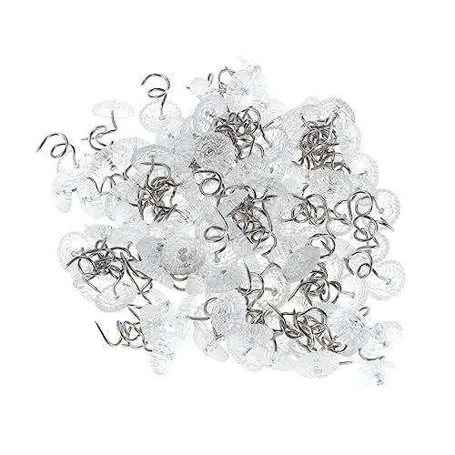 Produktbild: Alipis 150 Stück Feste Blechnägel Quilt Fixer Polster Pins Für Hussen Bettbezug Feste Clips Bettw?sche Duvet Pins Bett Blatt Pins Haushalt Schieberegler Plastik Blattclip