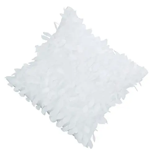 Produktbild: WESIEVYA 1Stk Kissenbezug Schlafzimmer dekor Sofa-Rückenkissenbezüge Dekor Kissen polstert Kissen Schwarze Kissen bedsüre stillkissen bezug couchbett Dekoration schläferkissen bezug Weiß