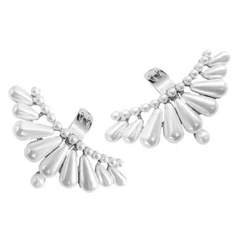 Produktbild: WESIEVYA 1 Paar Abnehmbare Schuhschnalle Sandalen Frauen Zubehör Transparente Schuhriemen Schuhanhänger Für Schleife Schuhclip Perlen-schuhclips Riemen Für Schuhe Tür Silver Zinklegierung