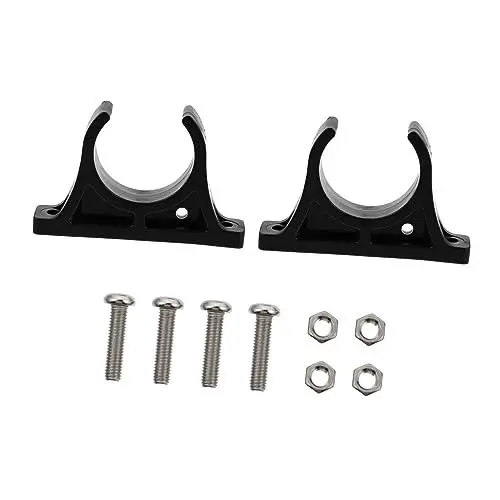 Produktbild: WESIEVYA 1paar Paddelhalter Für Kajak Mit Schrauben Robuste Kunststoff-Paddle Clips Für Bootszubehör Installieren Für Paddel Und Angelruten