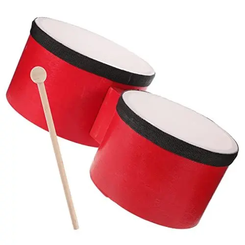 Produktbild: WESIEVYA Bongo Trommel Set Für Kleinkinder Und Doppel Bongo Trommel Für Frühes Lernen Und Musikspiel Ideales Schlaginstrument Für Im Alter Von 1 5 Jahren