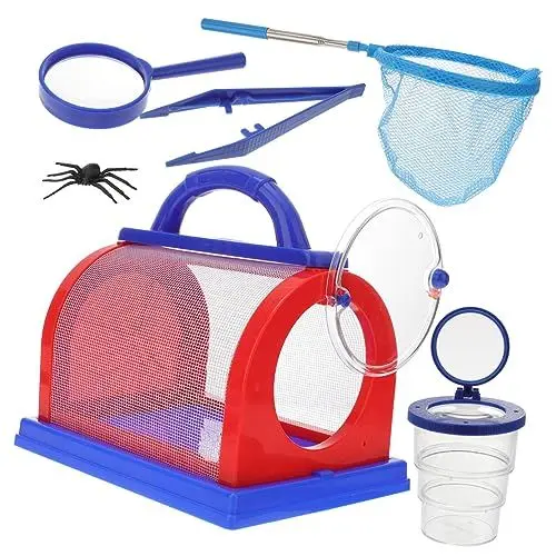 Produktbild: WESIEVYA Pädagogisches Jungen Und Mädchen Set 5-TLG. Outdoor Beobachtungskäfig Jungen Und Mädchen Explorer Kit