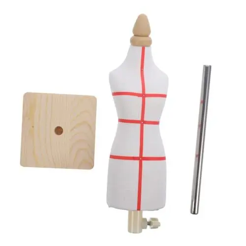 Produktbild: WESIEVYA 1 Satz Schaufensterpuppentisch für Kinder Puppenschneiderform Kleiderform-Modell Kostüm maneküre- Set jackenaufhänger Kleiderständer für Puppen Schaufensterpuppe Frau Holz