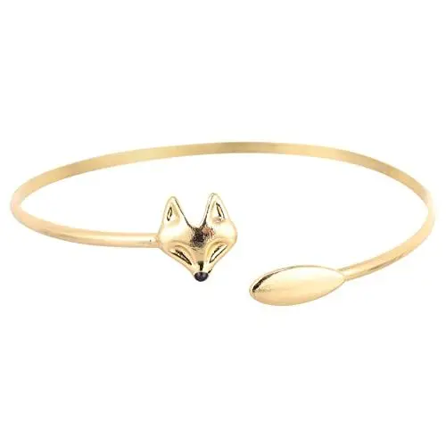 Produktbild: WESIEVYA 1 Stk fuchskopf armband Verstellbares Armband Charm-Armbänder Handgelenkschmuck Schmuckaccessoire handgefertigte Kette einzigartige Handgelenkverzierung Kupfer Golden