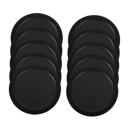 Produktbild: WESIEVYA Eishockey-Pucks 20 Stück Tischhockeyzubehör Aus Strapazierfähigem Kunststoff Runde Ersatzpucks