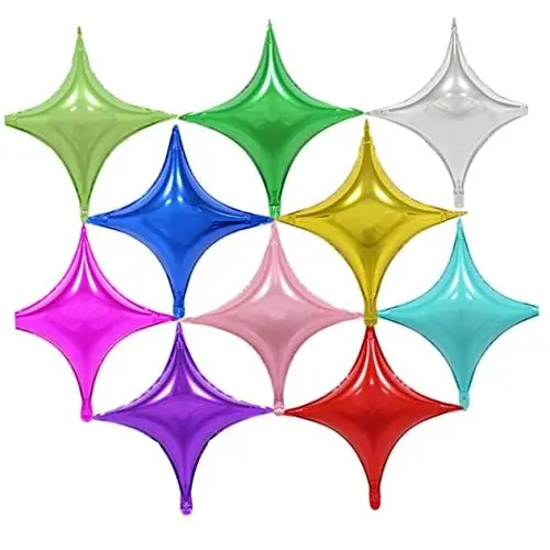 Produktbild: WESIEVYA 20 Stück 10 Cm Aluminiumfolienballons Kleine Partydeko Luftballons Dekorative Ballons Für Hochzeit Und Geburtstagsfeier