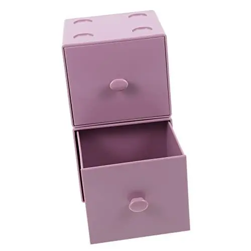Produktbild: WESIEVYA 2St Aufbewahrungskiste Make-up-Koffer für den Haushalt Make-up-Behälter aufbewahrungsdose storage boxes schubladenschrank plastikbesteck Schreibtisch-Organizer kleine Schublade p.s