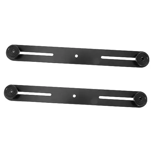 Produktbild: WESIEVYA 2-teilige Verstellbare Mikrofonständer Blitzlicht Halterung Dual-mount-stativ Für Kamera Mikrofon